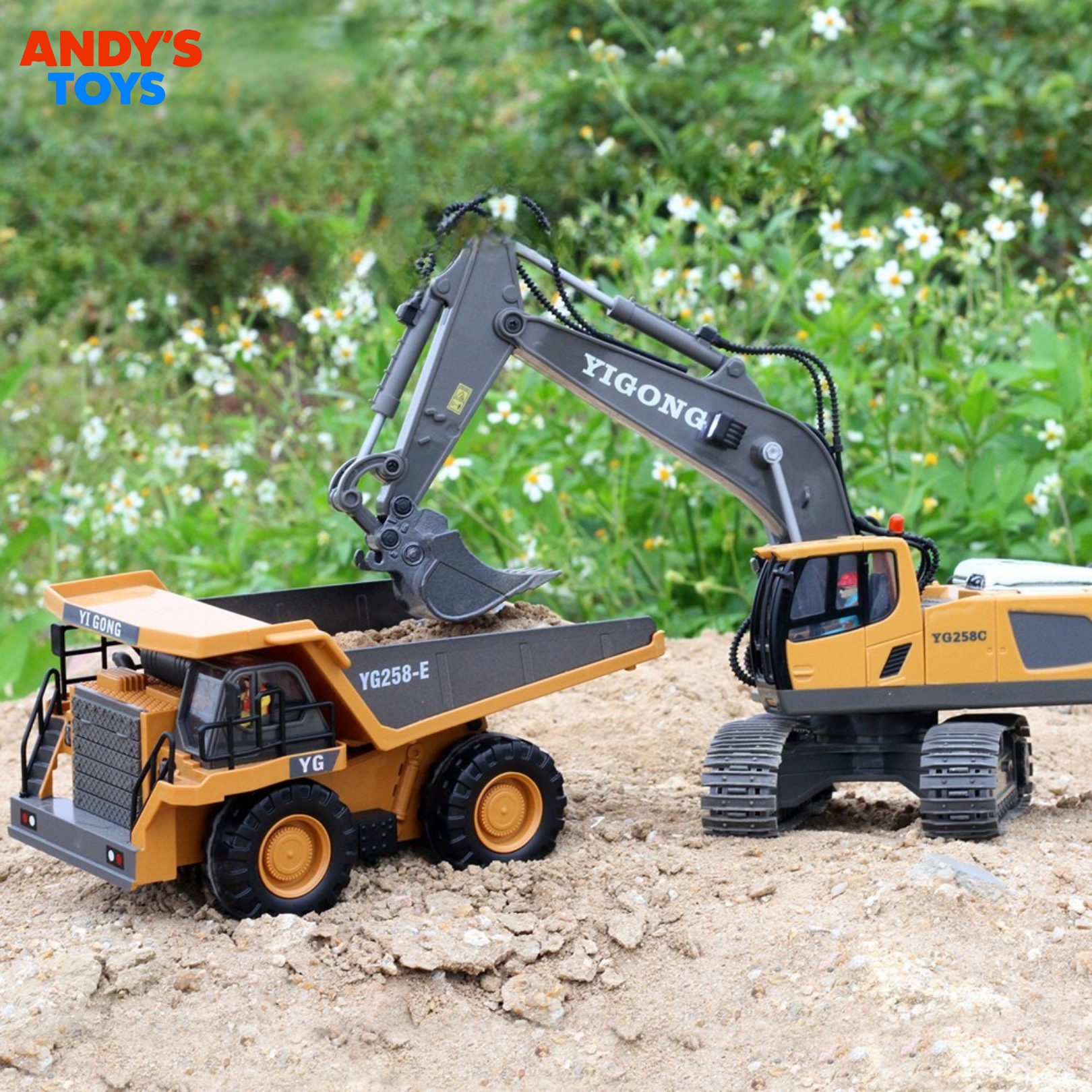 Construction RC Series – Excavator, Bulldozer, Loader & Dump Truck