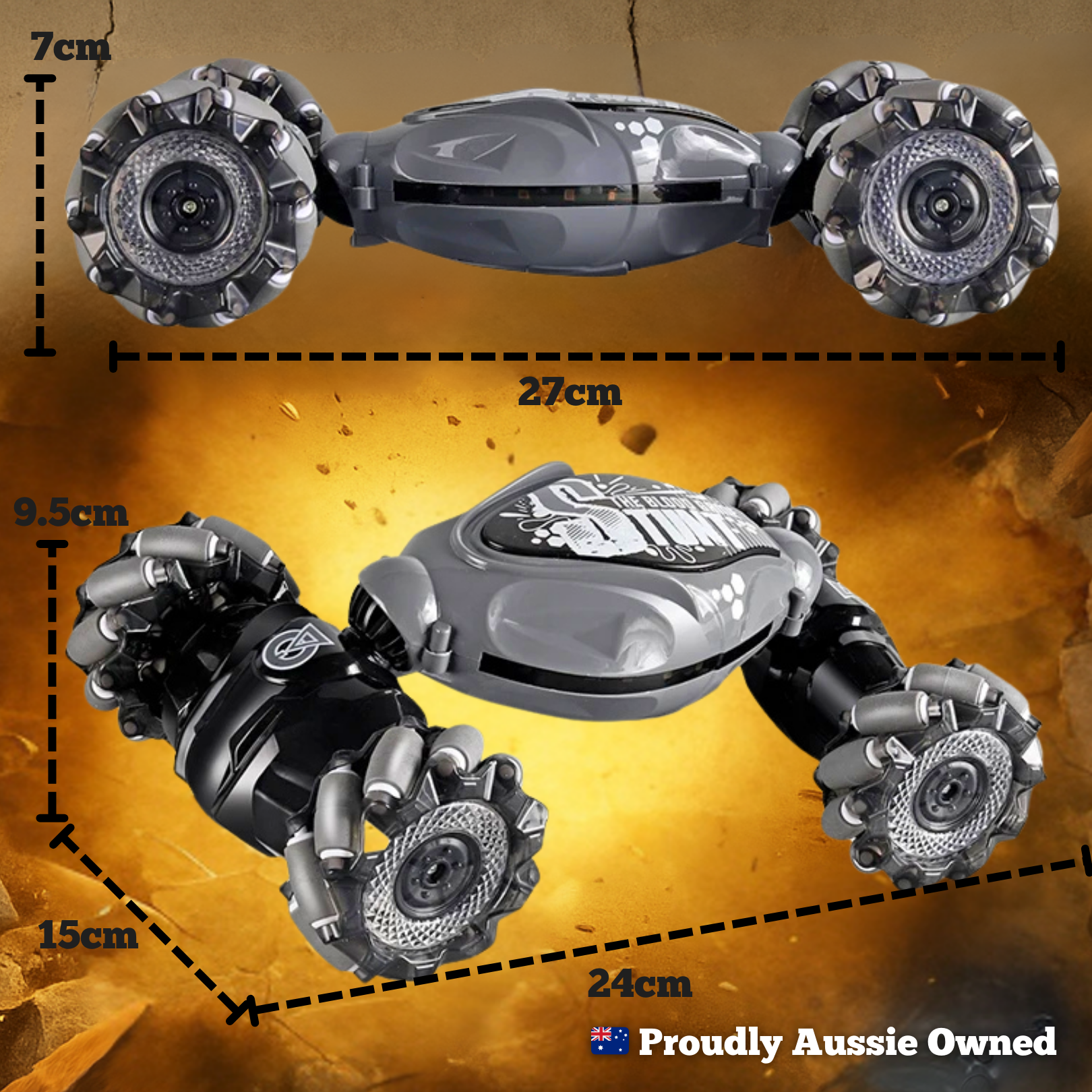 Gesture Sensing Stunt Car (Comes with Gesture Watch + Remote Control)