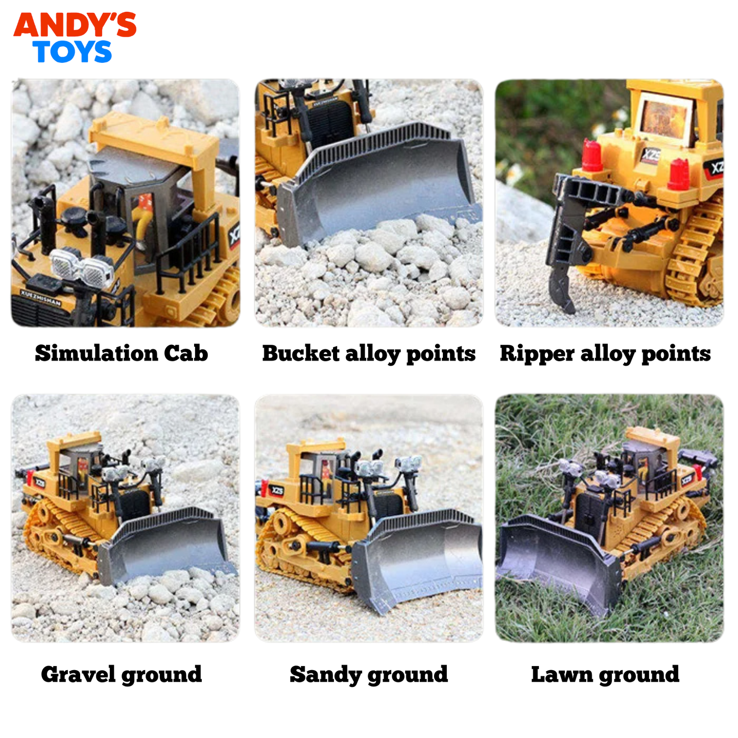 Construction RC Series – Excavator, Bulldozer, Loader & Dump Truck