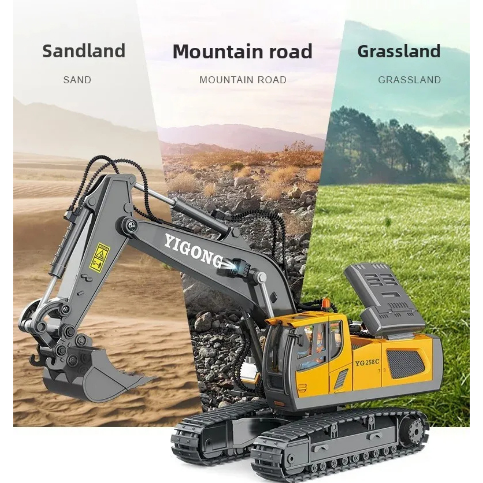 Construction RC Series – Excavator, Bulldozer, Loader & Dump Truck