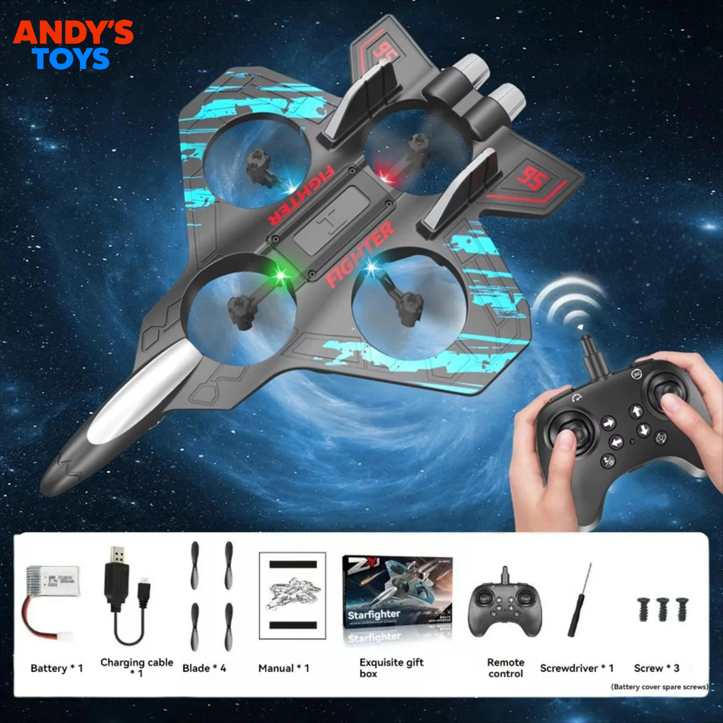 StarFighter™ RC Jet – Ultimate Indoor Flight Experience!