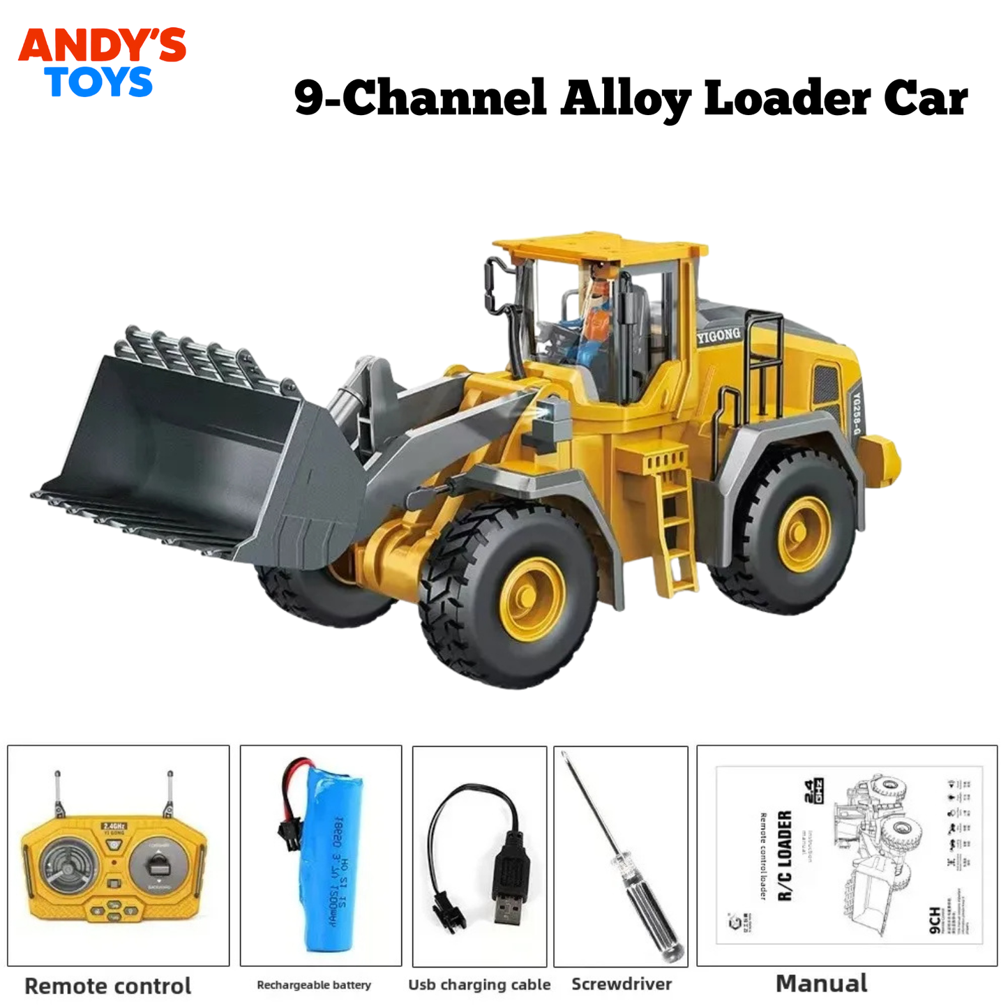 Construction RC Series – Excavator, Bulldozer, Loader & Dump Truck