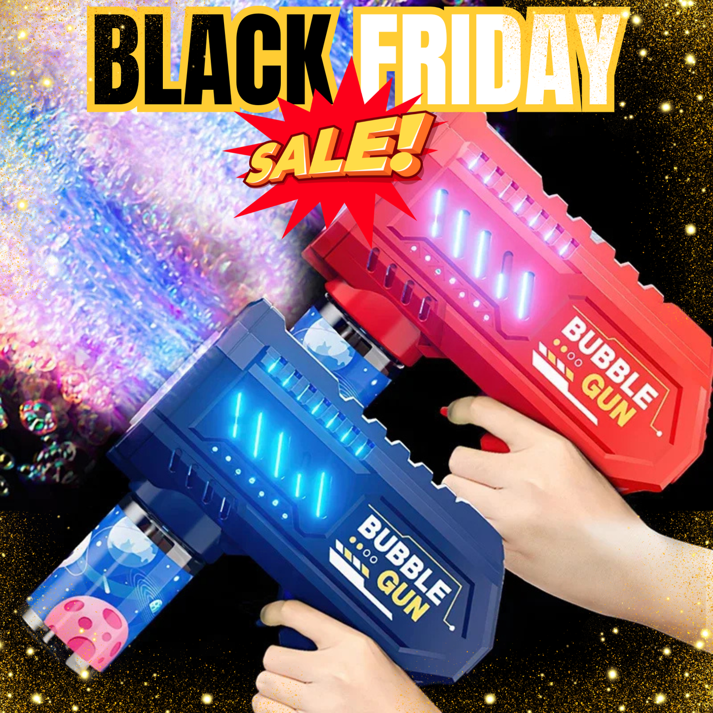 BubbleBazooka™ – Electric Handheld Bubble Gun