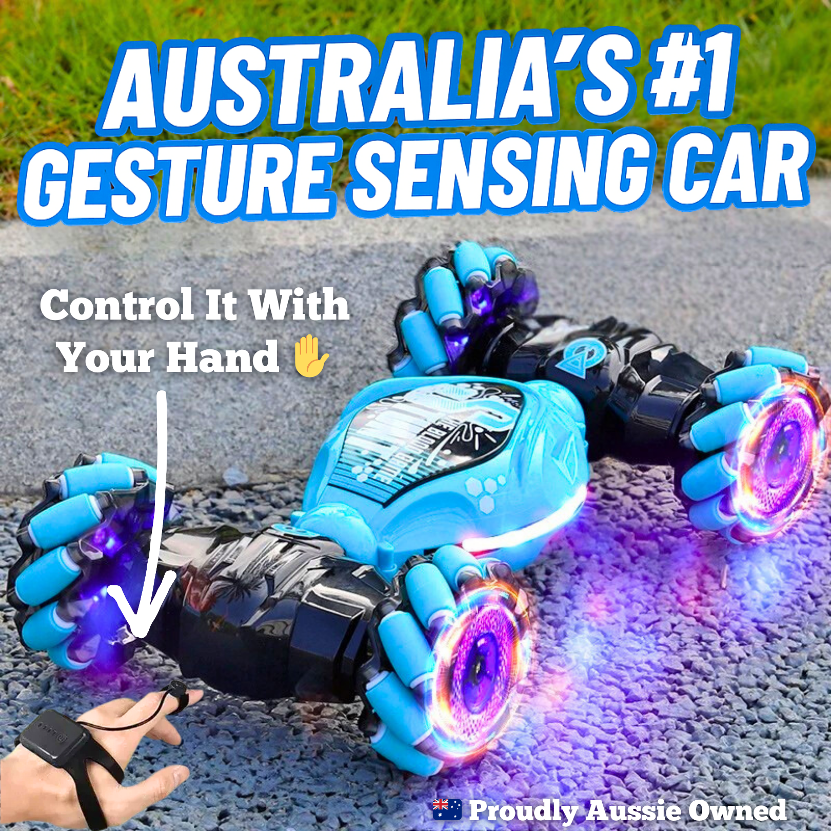 Gesture Sensing Stunt Car (Comes with Gesture Watch + Remote Control)
