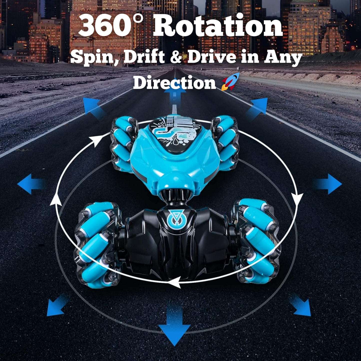 Gesture Sensing Stunt Car (Comes with Gesture Watch + Remote Control)