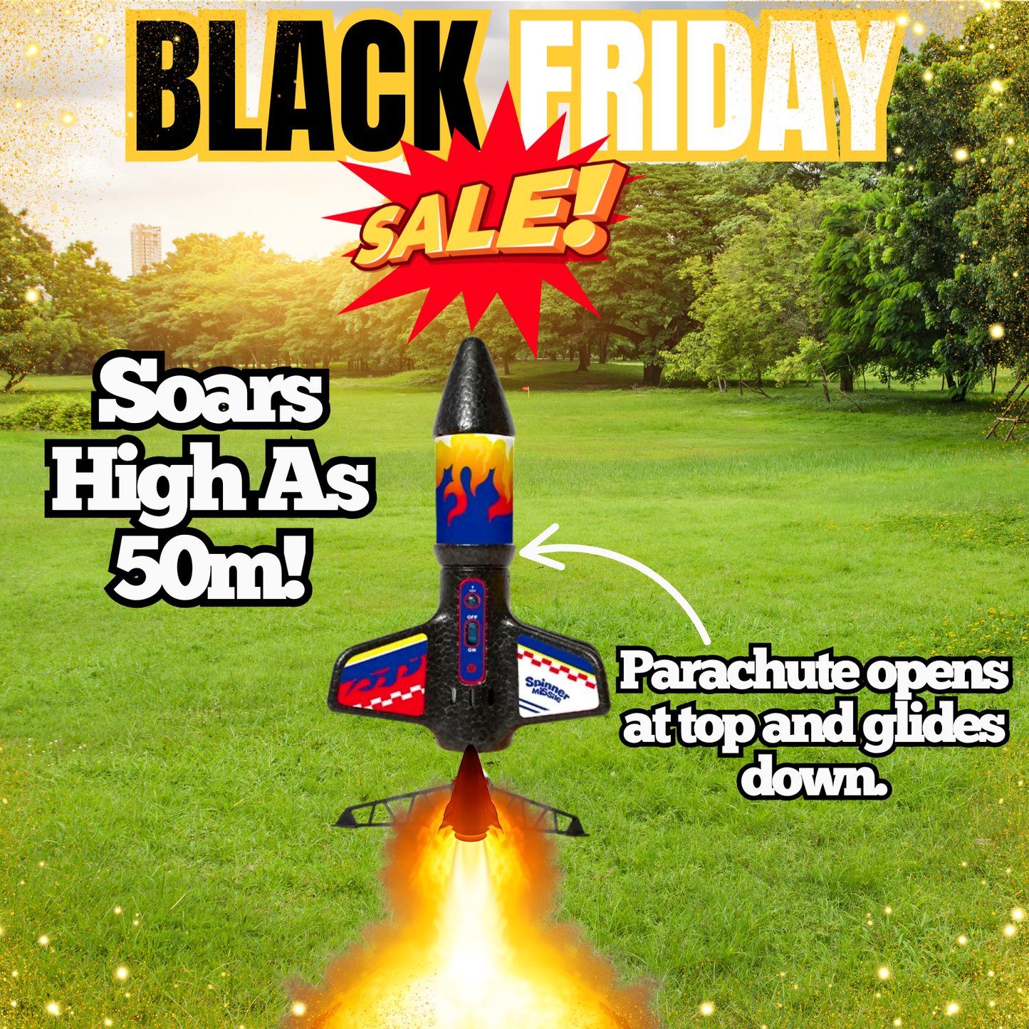 SkySpinner™ – Parachute Rocket Launcher